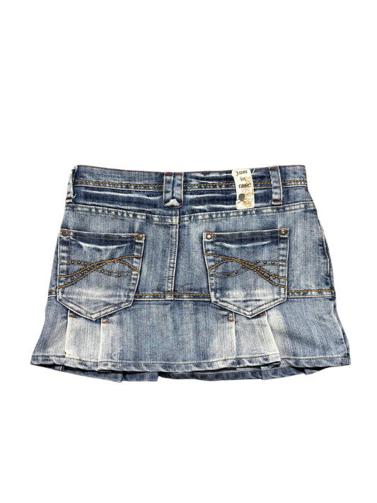 Vintage denim washed skirt