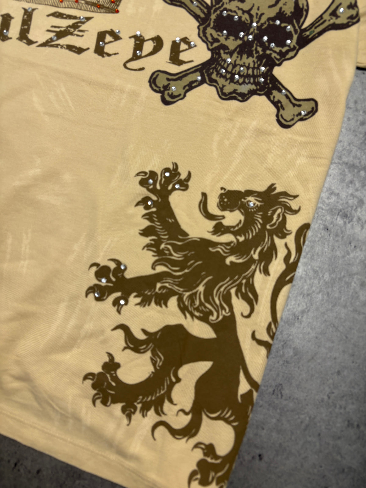 2000s Skull Y2K Archive Polo T-shirt