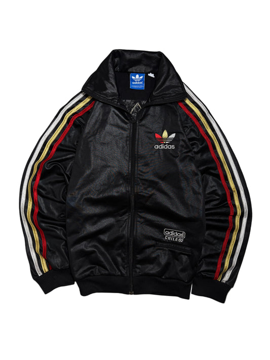 2000s Adidas Chile 62 zip up tracksuit oversize black  *2010*rok*
