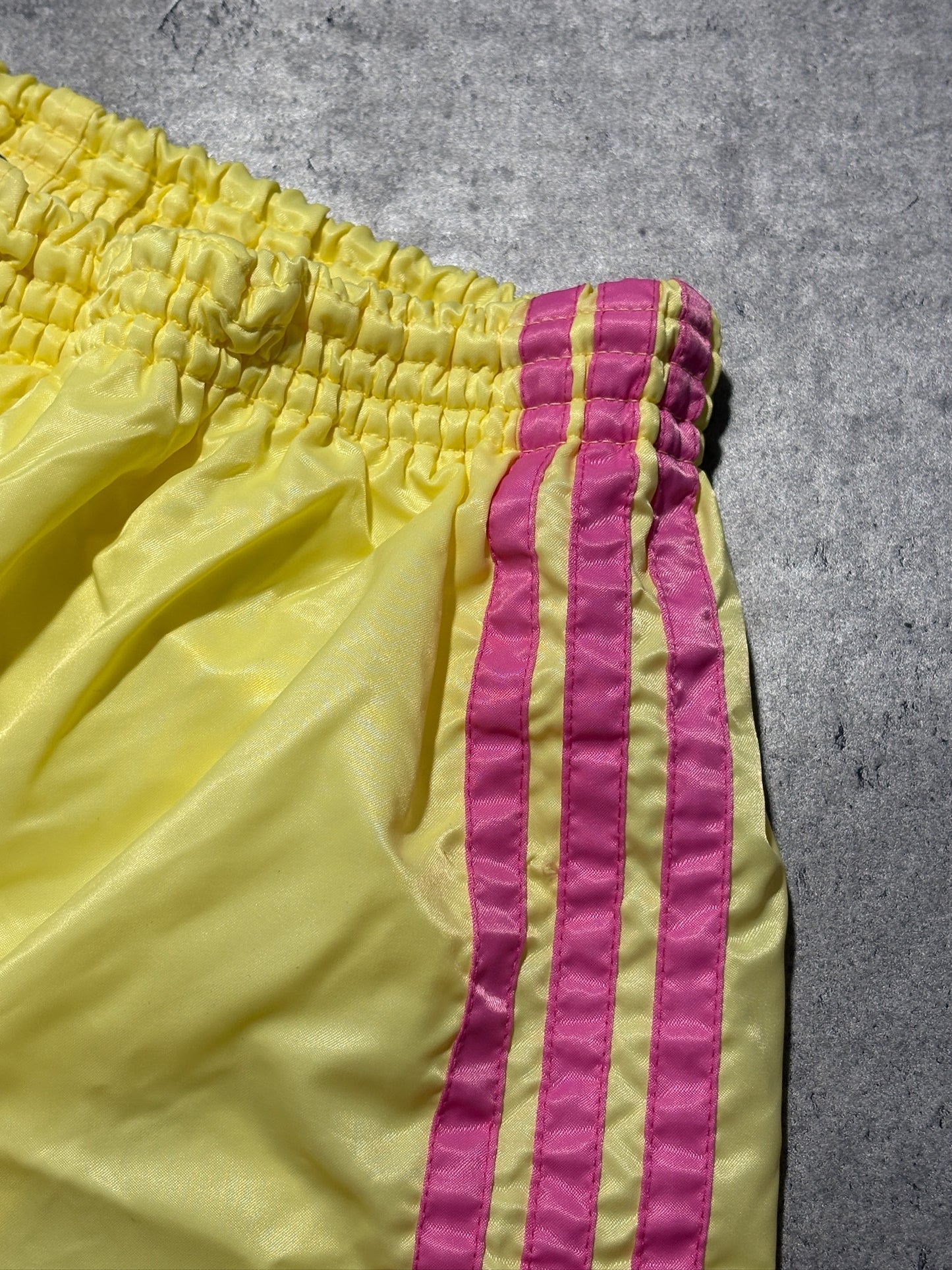 2000s Adidas Yellow & Pink Shorts