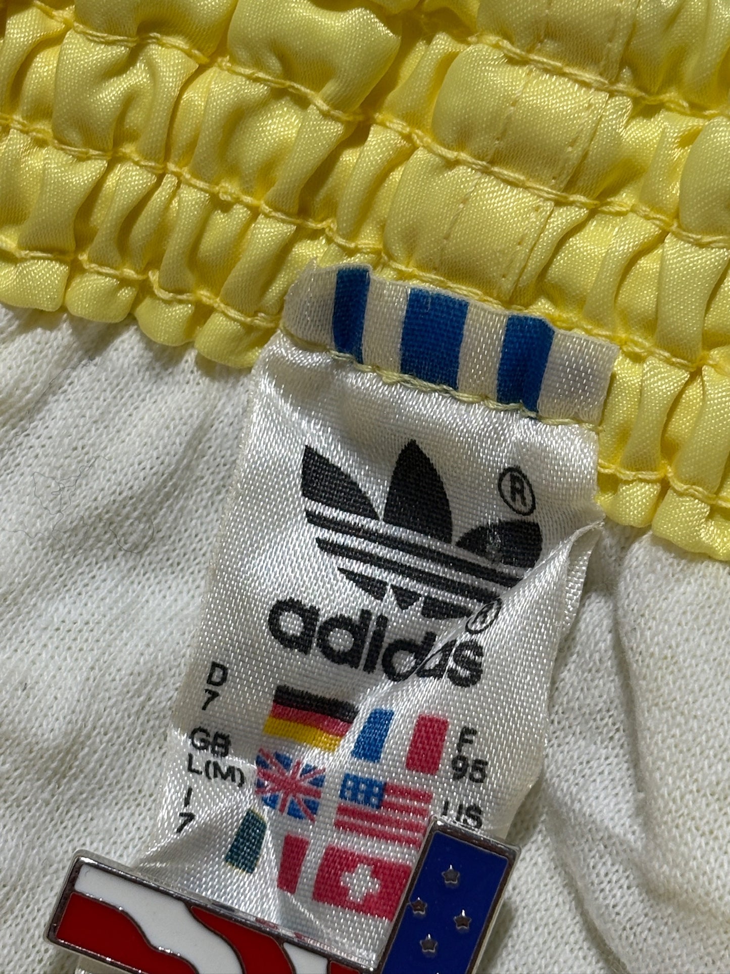 2000s Adidas Yellow & Pink Shorts