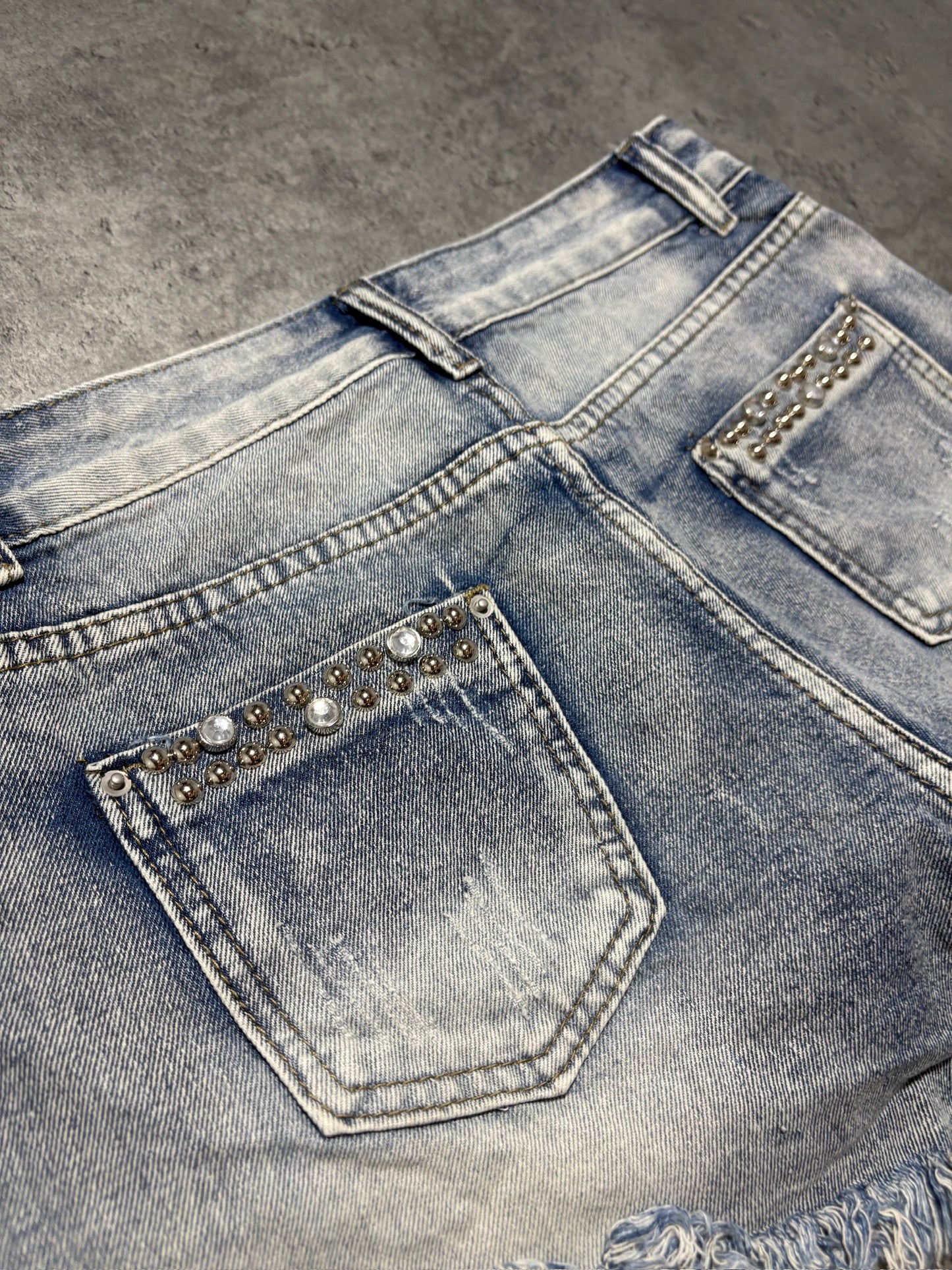 2000s Jeans Shorts Distressed