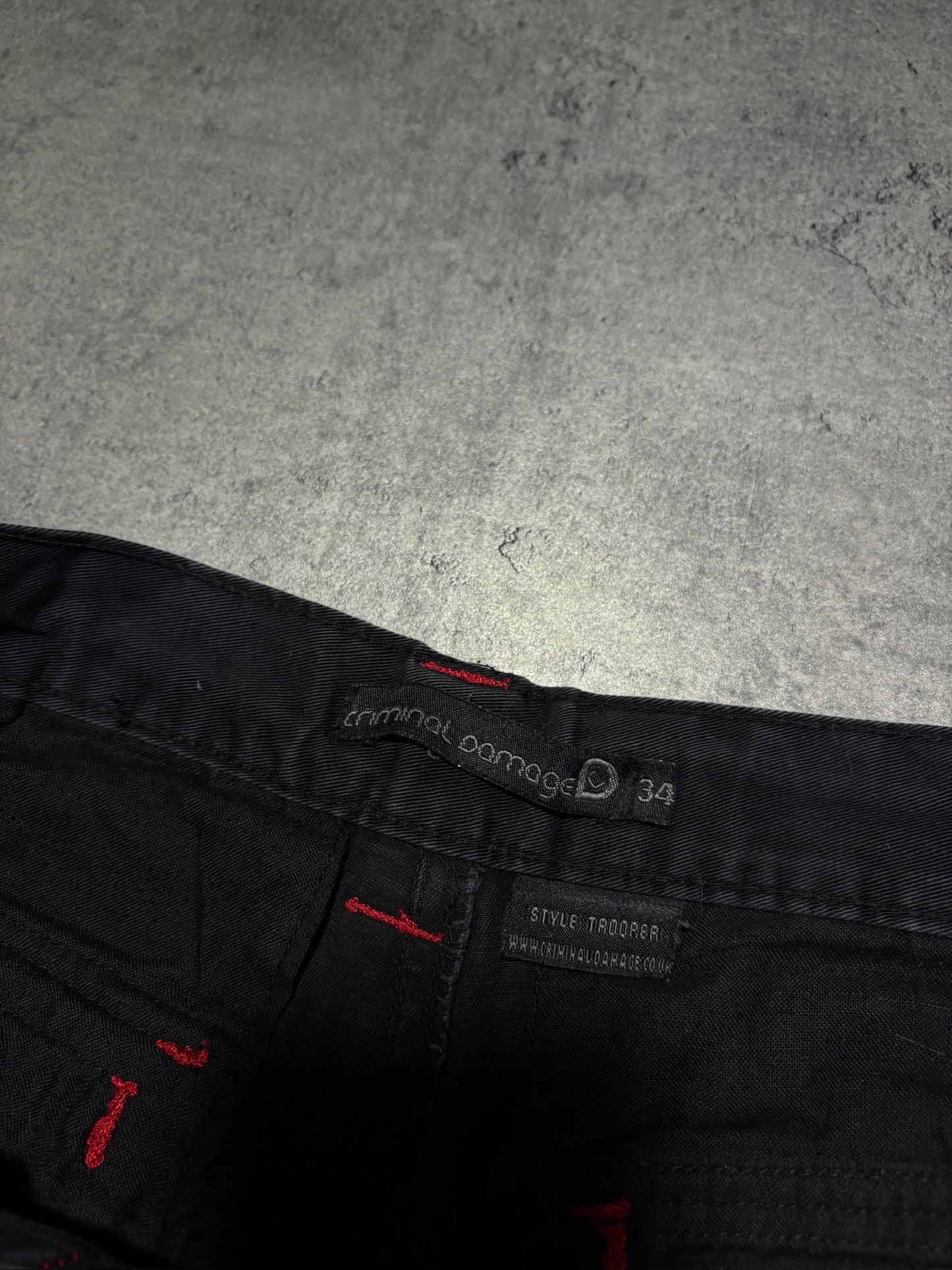 2000s Criminal Damage Alternative Shorts
